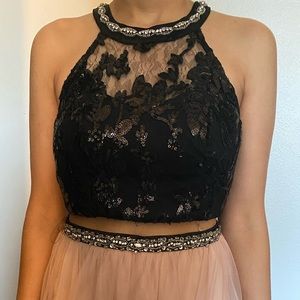 A two piece homecoming dress